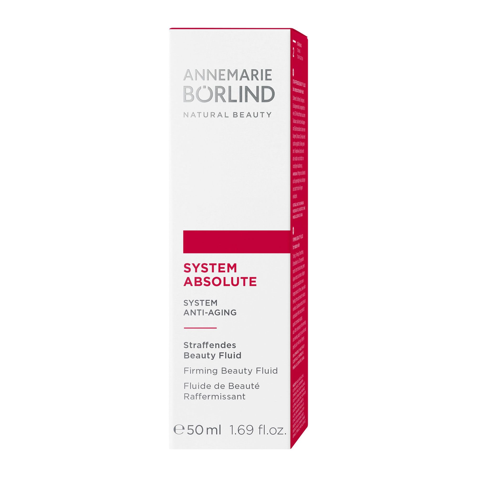 ANNEMARIE BÖRLIND SYSTEM ABSOLUTE Straffendes Beauty Fluid 50ml Anti-Aging | Straffendes Gesichtsfluid, Mildert Falten, Glättet die Haut, Aktiviert Kollagenproduktion, Anti-Aging, Feuchtigkeitsspendend