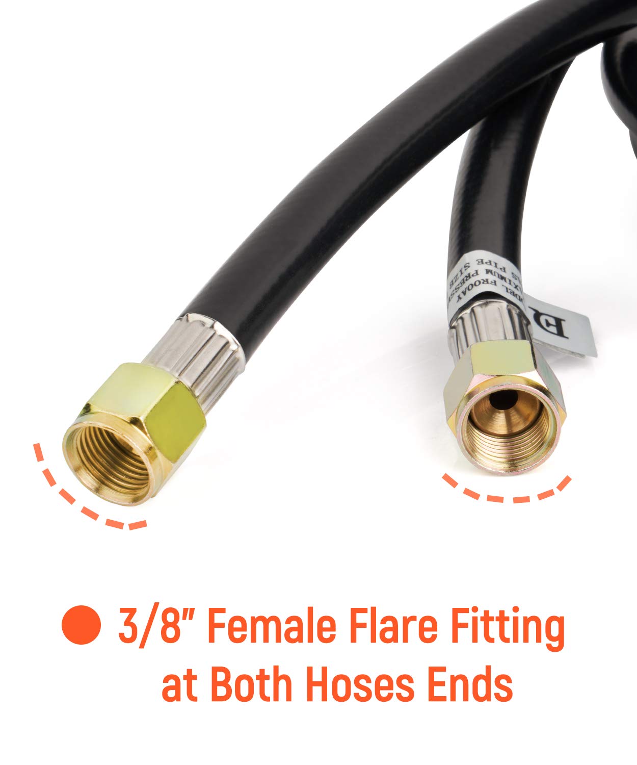 GASPRO 6FT Propane Regulator with Double Hoses Y Splitter for Griddle