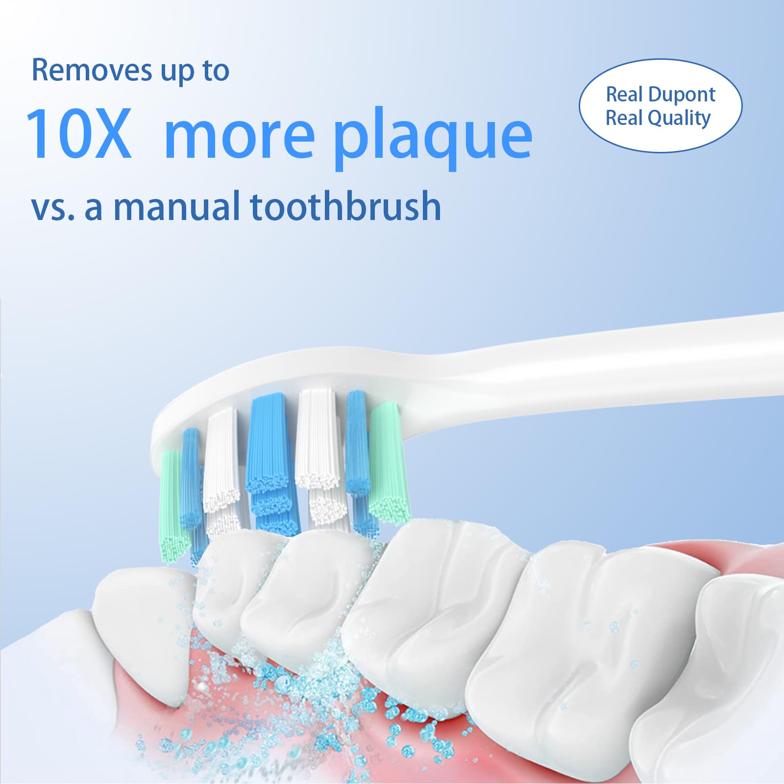 Cabezales de repuesto para cepillos de dientes Philips Sonicare, cabezal de cepillo de repuesto eléctrico compatible con cepillos de dientes eléctricos Phillips Sonicare, 12 unidades