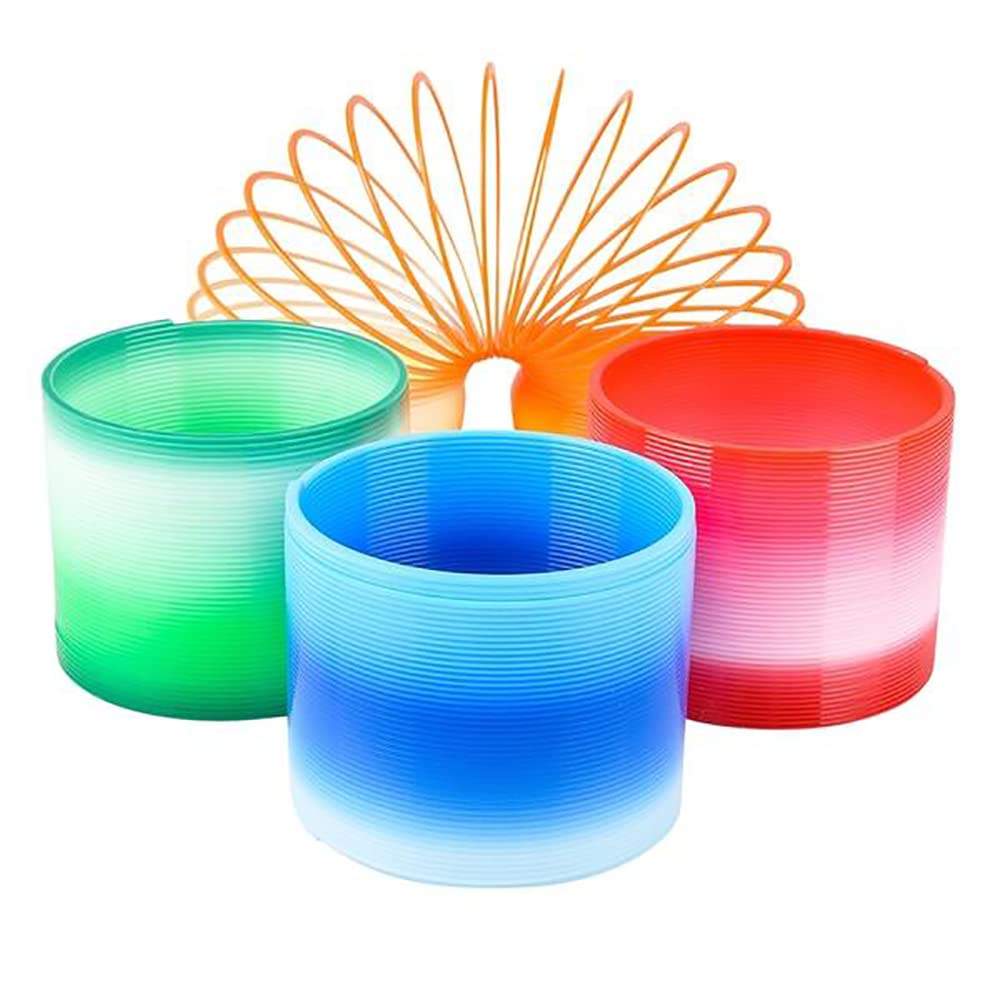 Chochkees Plastic Two-Tone Coil Spring, Goody Bag Fillers, Party Favor for Kids, 3