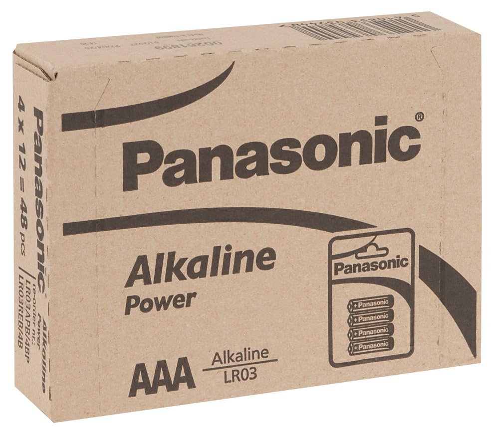 Panasonic Power LR03 AAA – Confezione da 48 pile alcaline