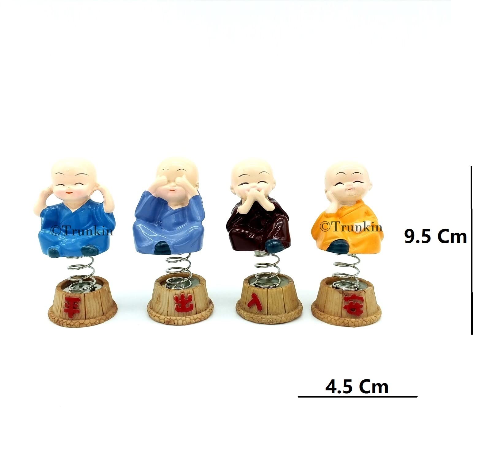 Trunkin Cute Sitting Small Laughing Buddha Bobblehead Action Figure Bobble Head 3