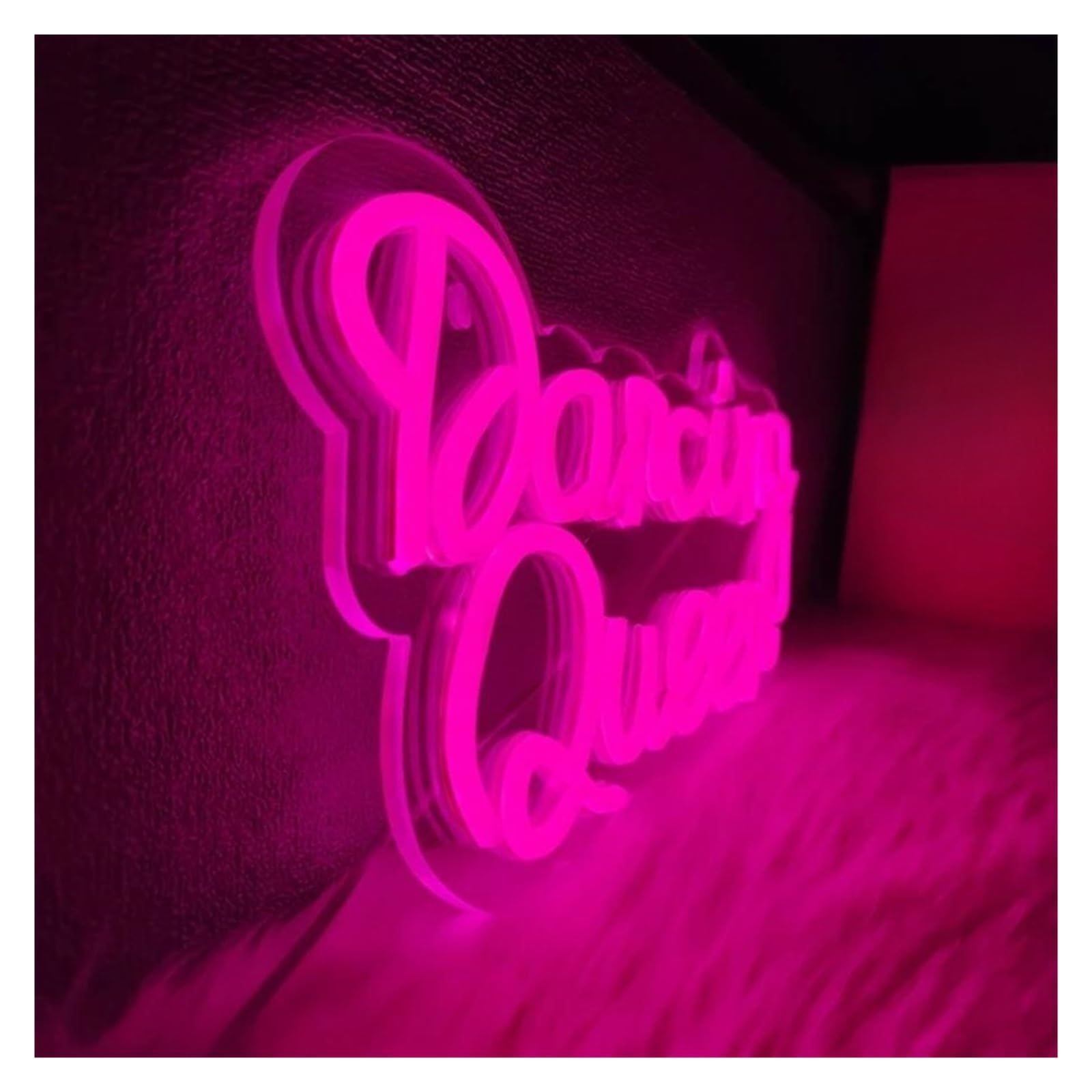 Scritta luminosa Insegna Al Neon A Dimmerabile Dancing Queen Per Gli Amanti Del Ballo, Per Feste, Bar, Sala Da Ballo, Club, Decorazione Da Parete, 36cmx18.5cm