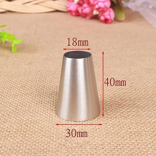 Miniatura 3 de Puntas de glaseado redondas extra grandes R18L, puntas redondas grandes para macarones, muñequeras, canolis, pasteles, galletas, postre, crema,