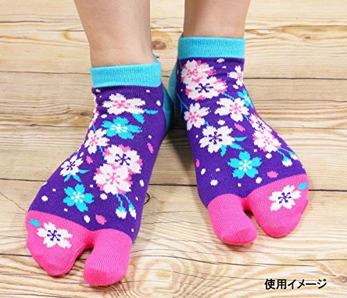 image for Kyoyu Women's Japanese Pattern 2-Toe Flip-Flop Tabi Ankle Socks, Dog F