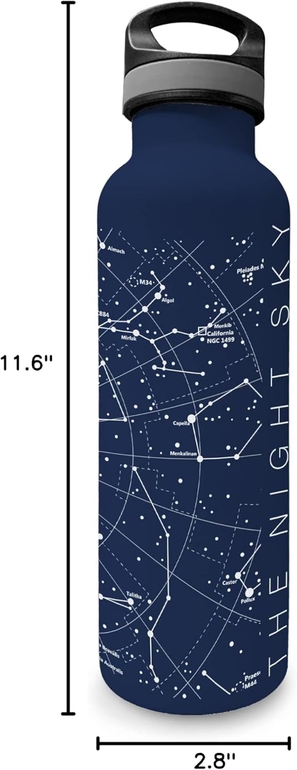Constellations Insulated Water Bottle, 25 Ounce, Stainless Steel