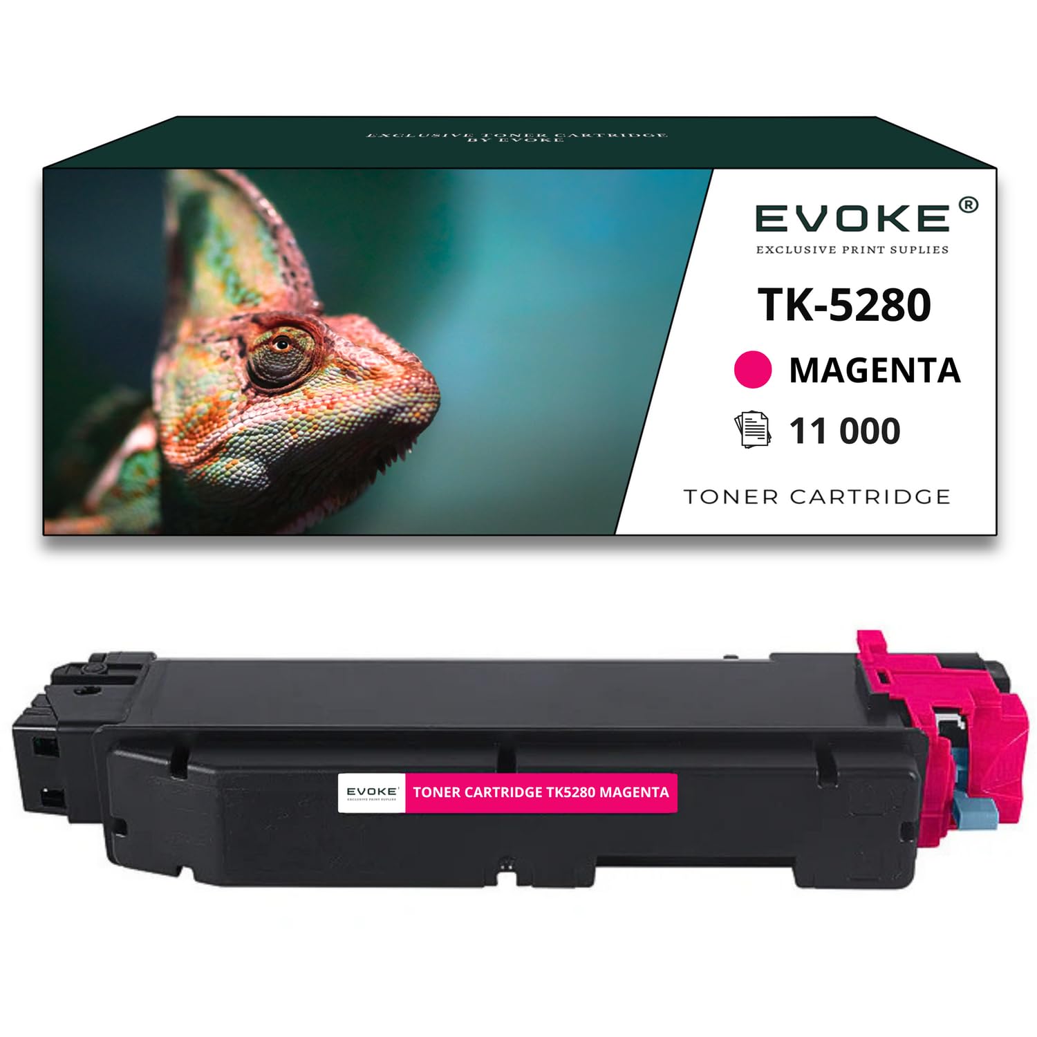 EVOKE TK5280 Toner Kompatybilny z Kyocera M6235cidn M6635cidn P6235cdn (Zestaw CMYK) 46000 Stron