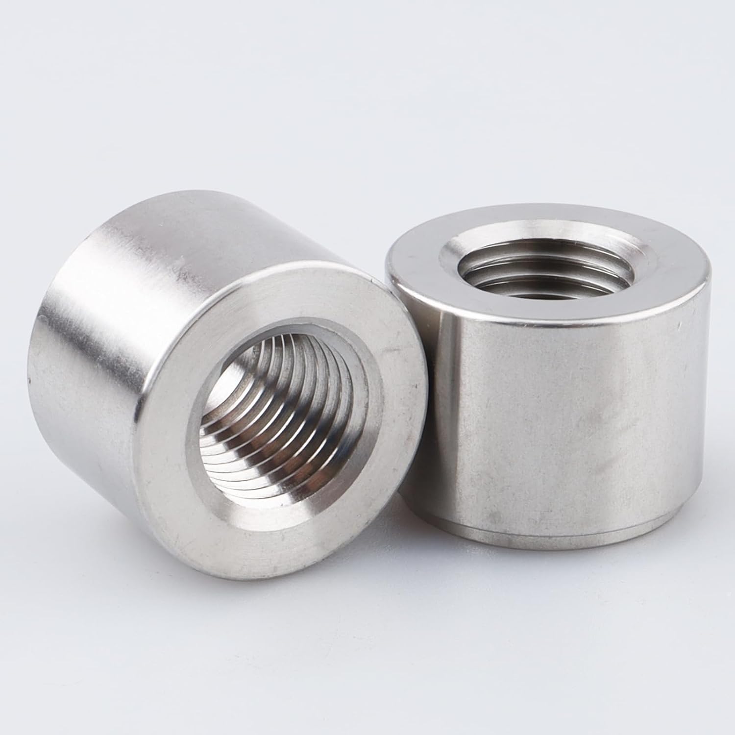 AC PERFORMANCE 1/4 NPT Female Weld On Bung Fitting Stainless Steel 2PCS | Weldable Fuel Tank Fitting