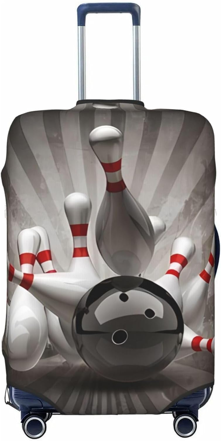 Bowling Ball Travel Luggage Cover Suitcase Protector Bag, Fits 18-32 Inch Luggage, Anti-Scratch Suitcase Sleeve For Kid And Adult,Medium