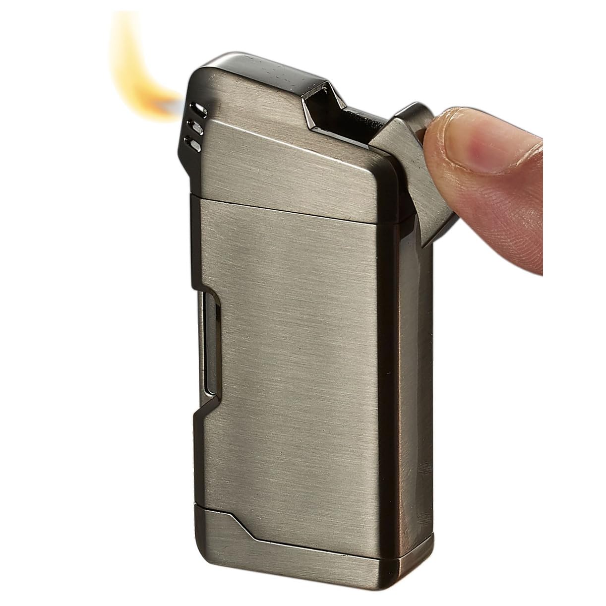 Visol Epirus Soft Flame Refillable Gas Lighter, Built-in Pipe Tools, Windproof Adjustable Flame Lighter (Shipped Without Butane)