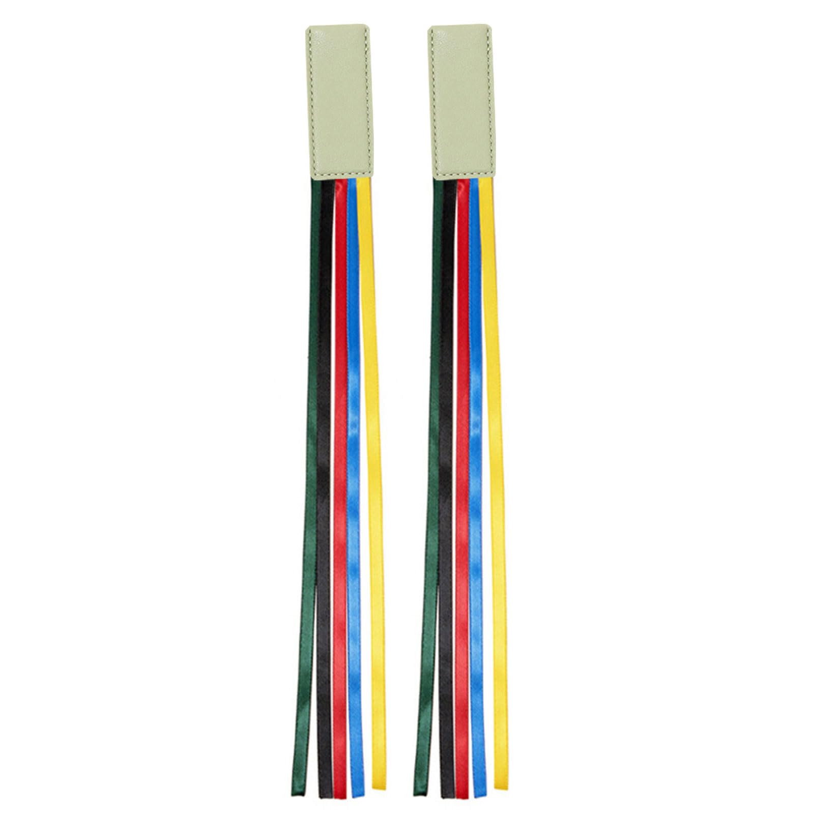 Bottone 2 Pcs Stylish Ribbon Bible Bookmarks with PU Leather Tassels, Reading Page Markers for Books Reading Supplies for Student