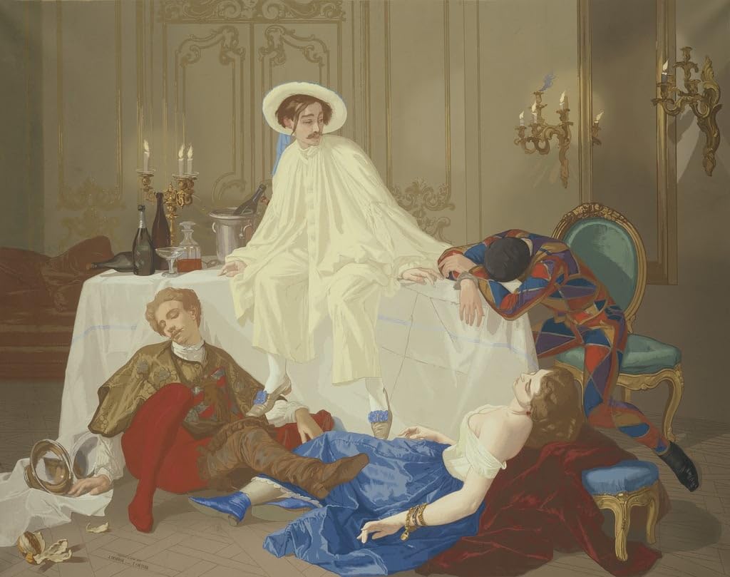 Toile le souper le bal masqué pour habiller un mur vide avec une peinture célèbre - 5
