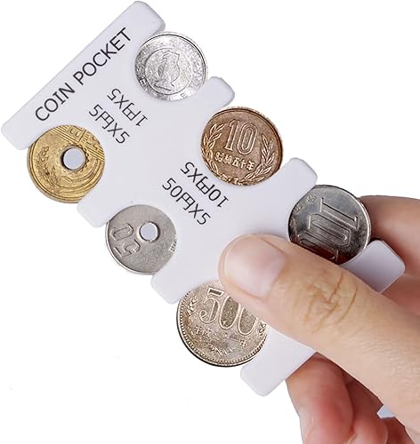 Miniatura 7 de kekafu Estuche rígido para monedas de Yen japonés, organizador y almacenamiento para monedas, portátil, para almacenamiento de monedas, organizador