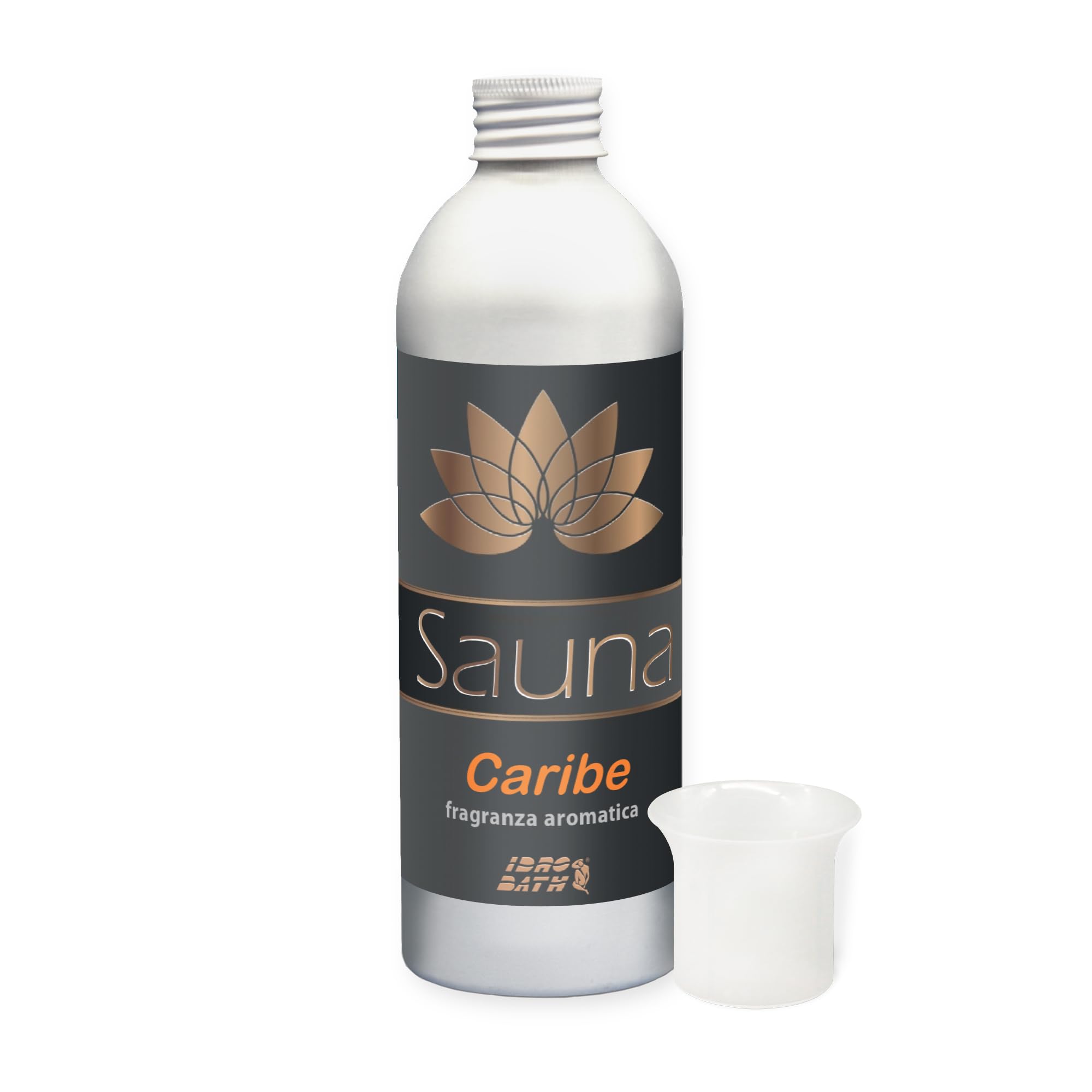 Fragranze Aromatiche Assortite Sauna Kit 6 pz x 250 ml + Dosatore | Fragranze Aromatiche concentrate per Sauna: Balsamic, Lemon, Caribe, Vanilla, Sweet Mint, Sea Breeze con Dosatore in Omaggio