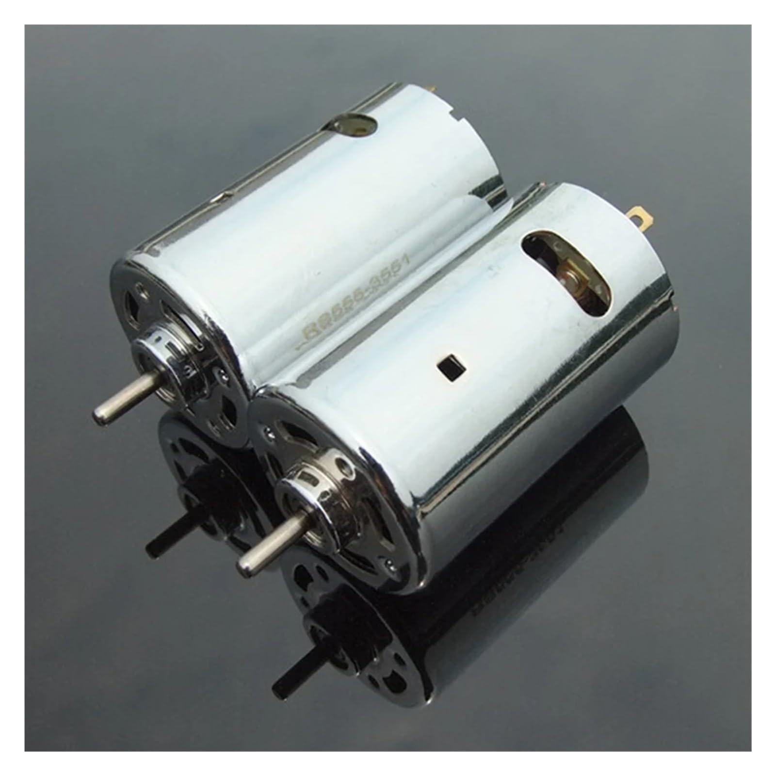 DC 12V-24V 12000rpm 555 Arranque electrónico doble rodamiento de bolas, taladro de par grande, modelo de coches de juguete