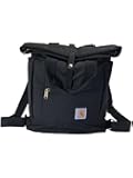 Convertible Backpack Tote, Durable Tote Bag with Adjustable Backpack Straps and Laptop Sleeve, Black