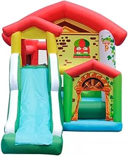 Inflatable Bounce House Decorsure Inflatable Bounce Castle with Blower, Inflatable Inflatable Trampoline Jumping Castle Bouncer, Inflated Castle Bouncer Home Use Inflated Bouncing Castle