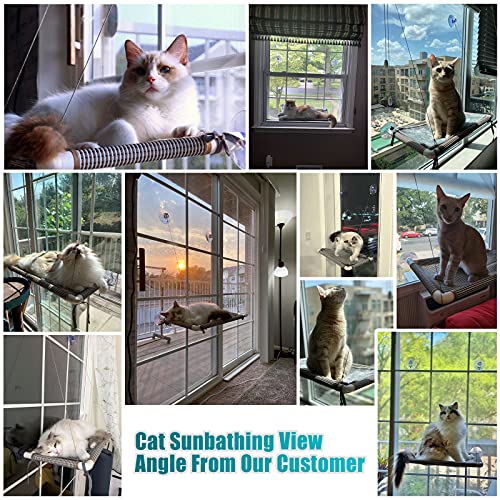 HOPET-Cat-Hammock-Cat-Window-Perch-360-Sunbathing-Cat-Shelves-Cat-Bed-with-Extra-Soft-Mat-Pad-Window-Mounted-Seat-for-Large-Indoor-Cats