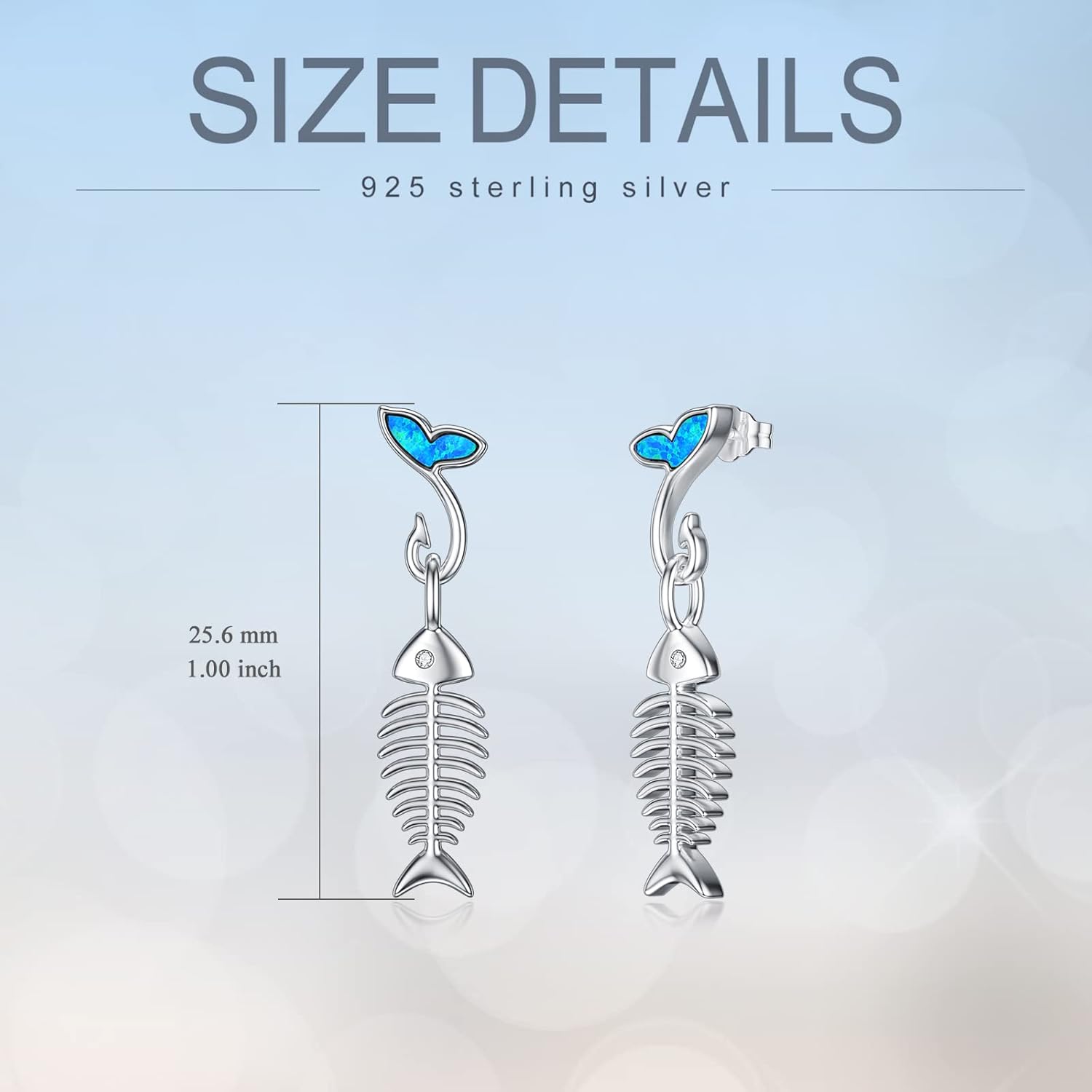 PELOVNY Animal Dangle Earrings Sterling Silver Hypoallergenic Moss Agate Crystal Moonstone Earrings Bee Butterfly Dolphin Peacock Phoenix Jewelry Birthday Christmas Gifts for Women