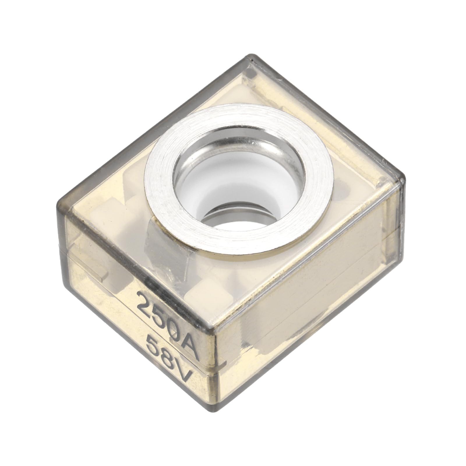 MECCANIXITY 250A Terminal Block Fuse, 58V DC Marine Rated Battery Fuse and Terminal Block, with Waterproof Cover, for The Circuit Protection of Automobiles Ships