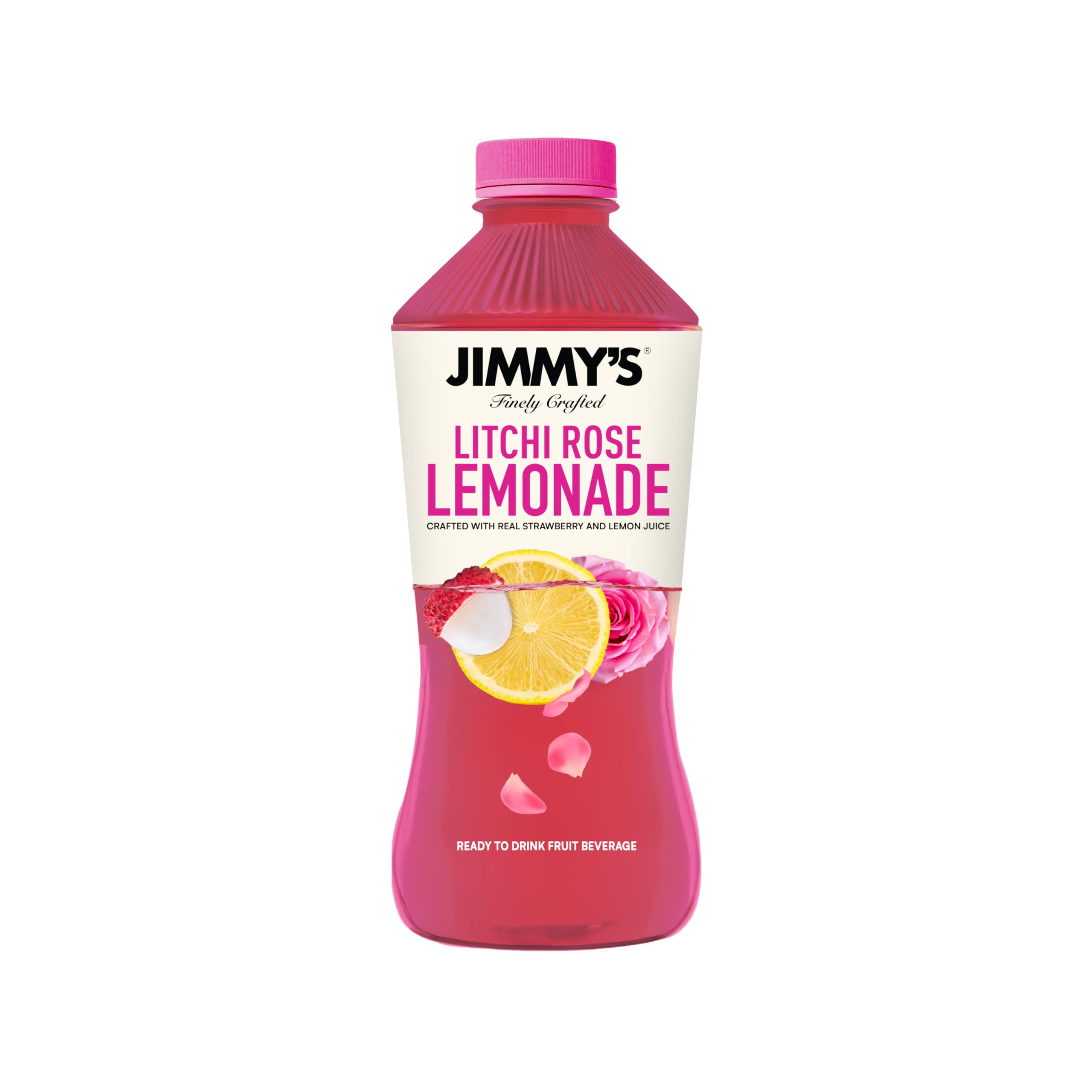 Jimmy's Litchi Rose Lemonade- 250ml each (Pack of 24) Crafted with
