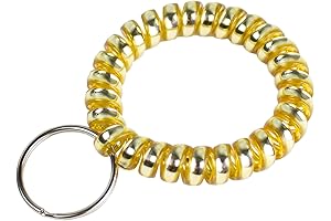 Lucky Line 2″ Diameter Spiral Wrist Coil with Steel Key Ring