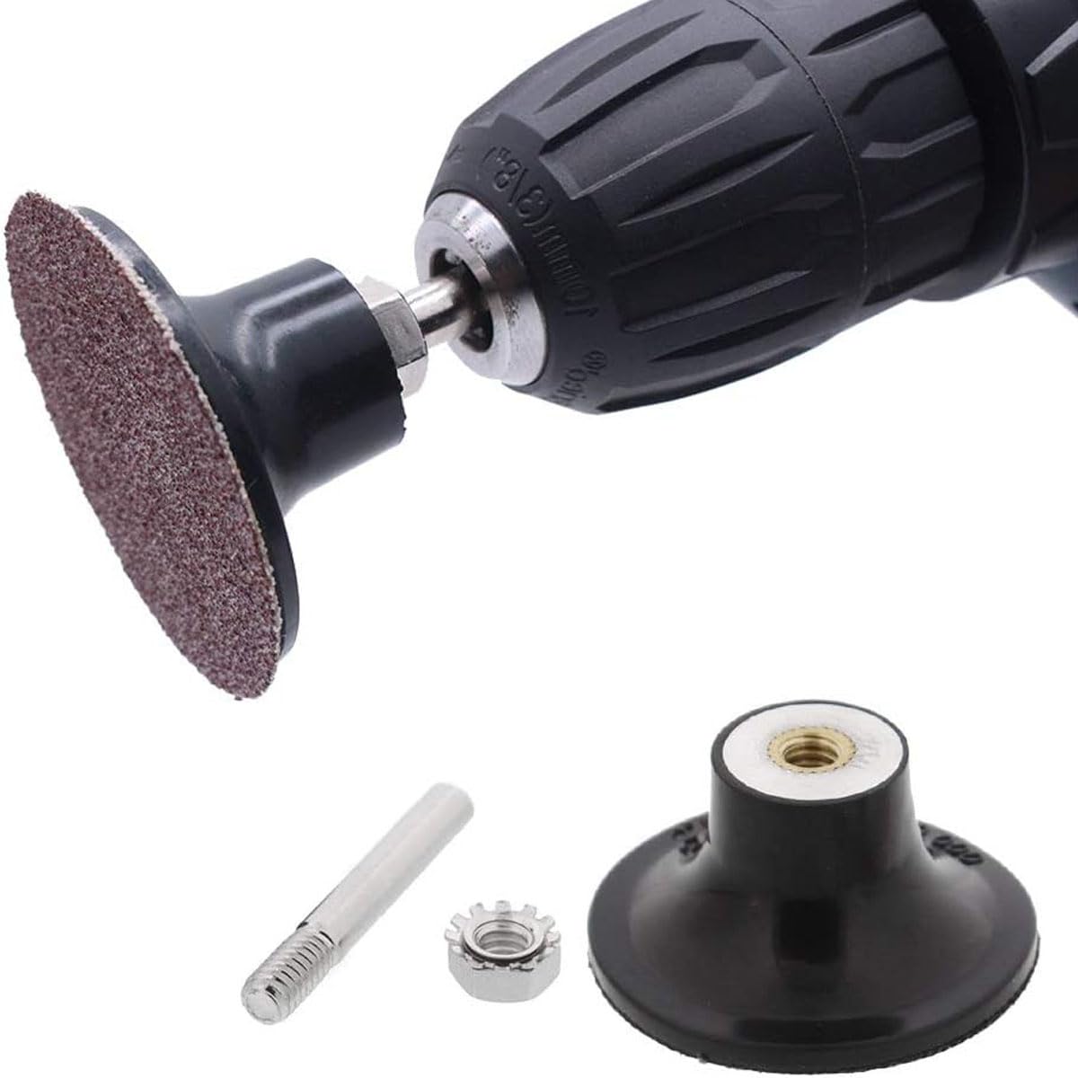 Supporti Disco Abrasivo 75 Mm - 2 Pezzi Con Asta 6 Mm - Per Levigatura E Lucidatura - Foto 13