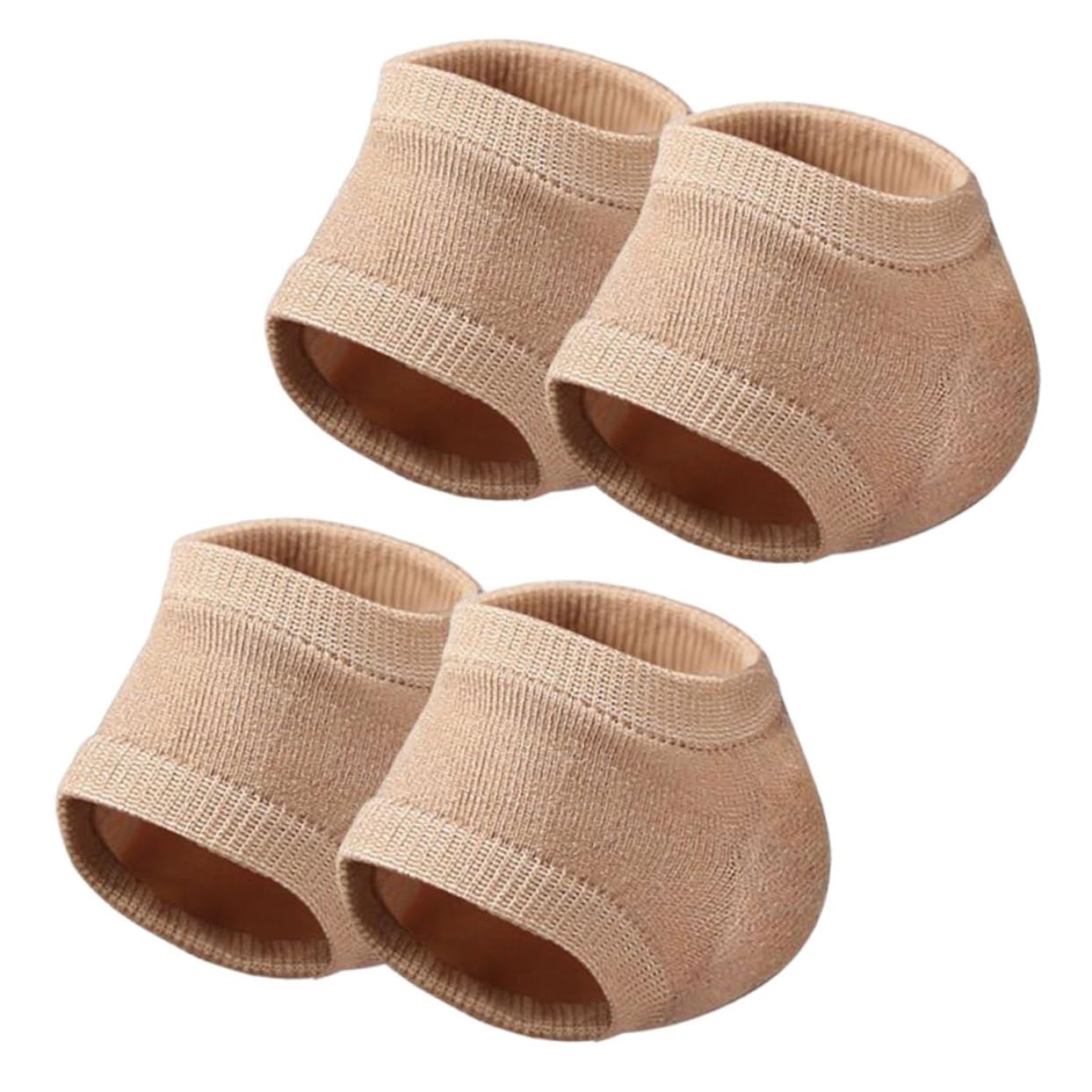 NOLITOY Moisturizing Gel Socks for Women Anti- Toeless Heel Sleeves for Cracked Heels