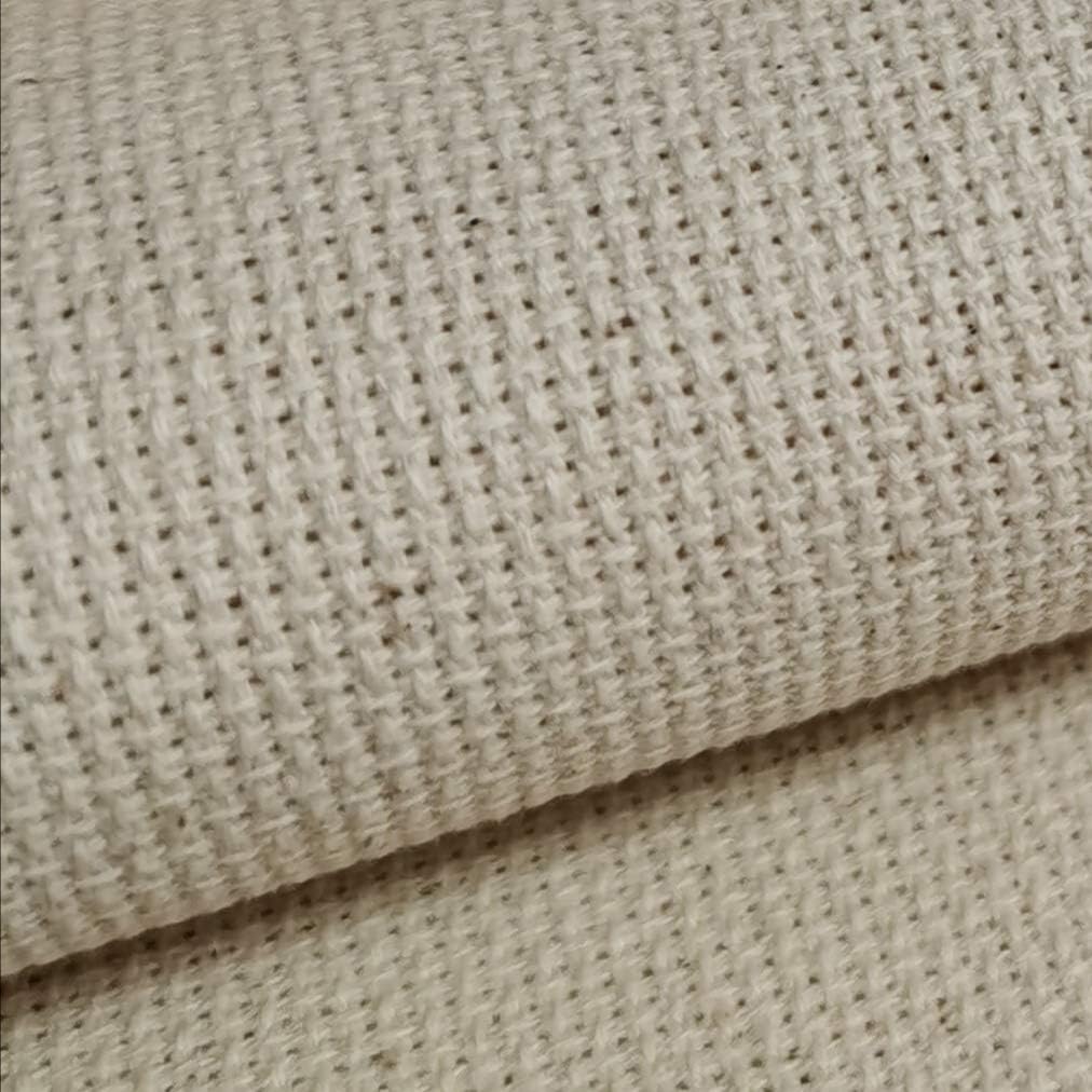 KCS 59" x one Yard 18 Ct Counted Cotton Aida Cloth Cross Stitch Fabric (Red)
