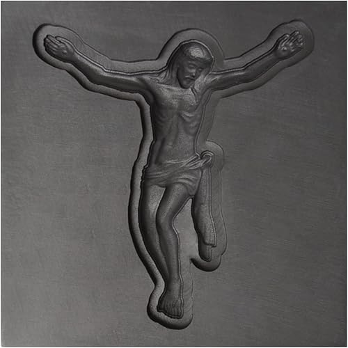 Grande - Molde de lingote de grafito religioso 3D de Jesucristo para fundición de metales preciosos Oro Plata Cobre Aluminio Melting