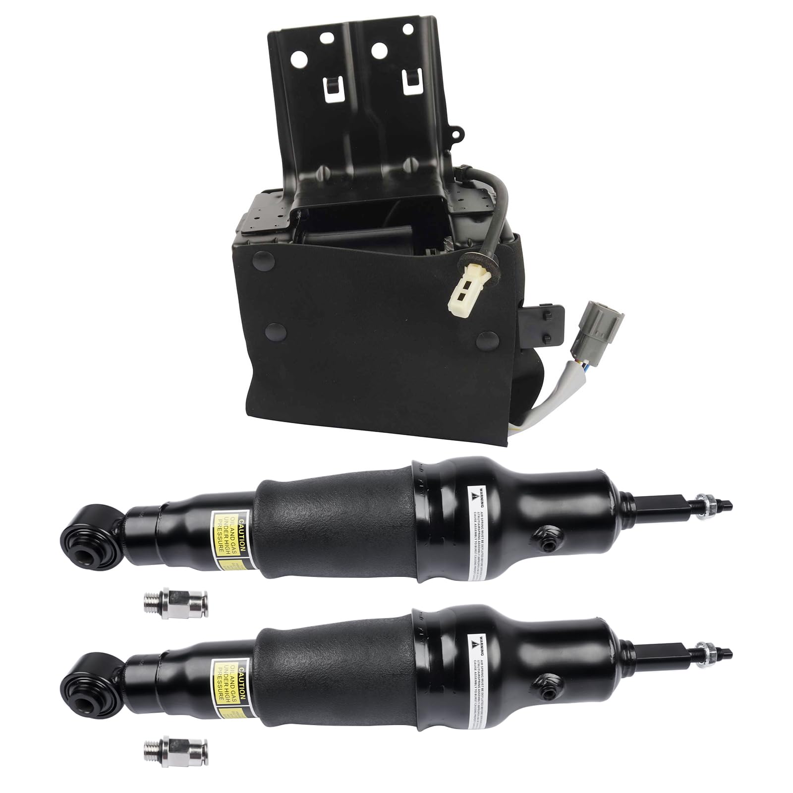 Rear Air Shock Absorbers & Compressor Replacement for Nissan Armada 2017-2020 Infiniti QX56 2011-2013 QX80 2014-2020 5.6L V8 Gas E62101LA8A 534001LA4C