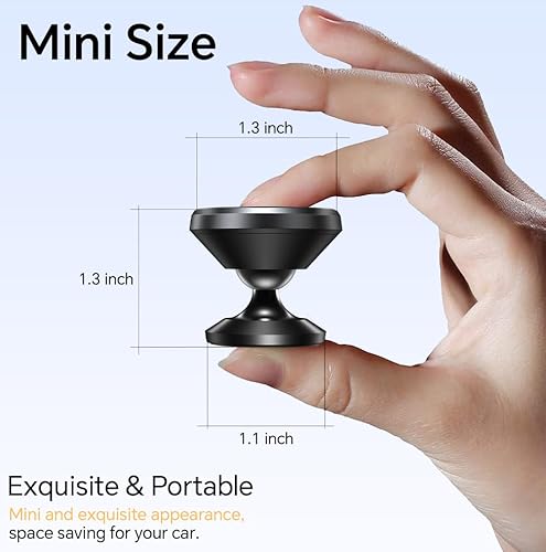 Romuto [ 2-Pack ] Magnetic Phone Holder For Car Dashboard [ Strong Magnet ] [ 4 Metal Plate ] Iphone Magnetic Phone Mount For Car thumb #2