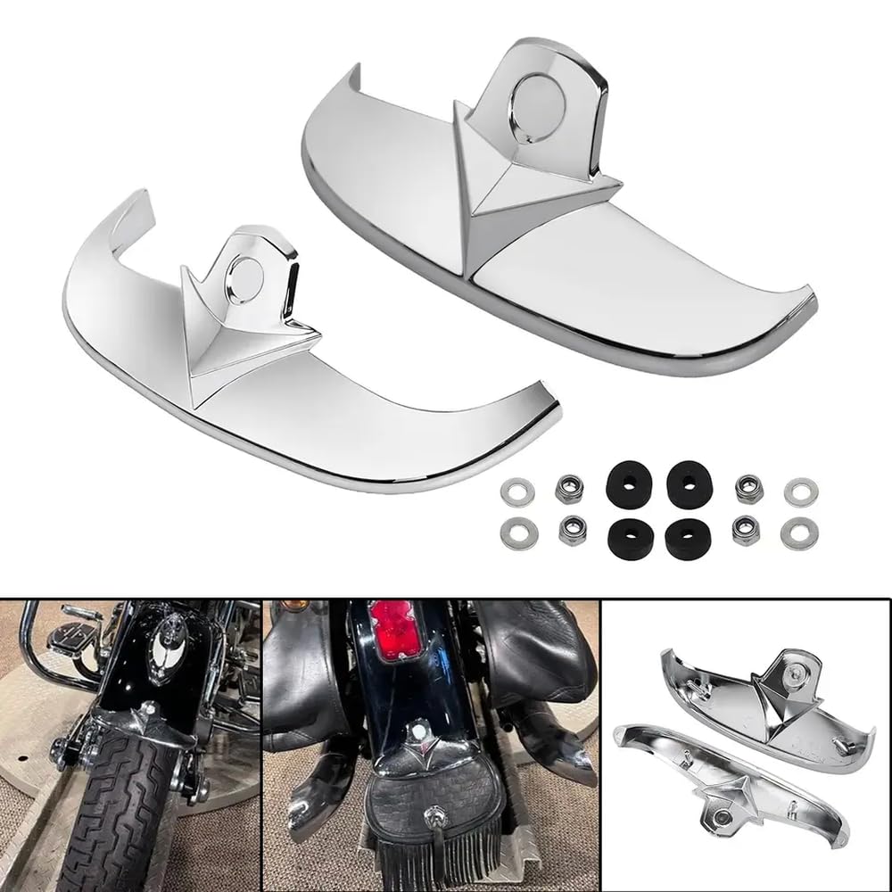 Amazon | クロムフェンダーチップフロントとリアのセットソフトアイル