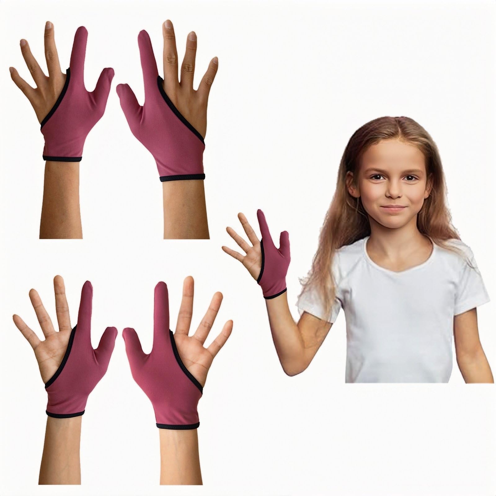 Protège-doigts Anti-succion Pour Bébé - Gants Respirants Ajustables - Pour Empêcher De Sucer Le Pouce