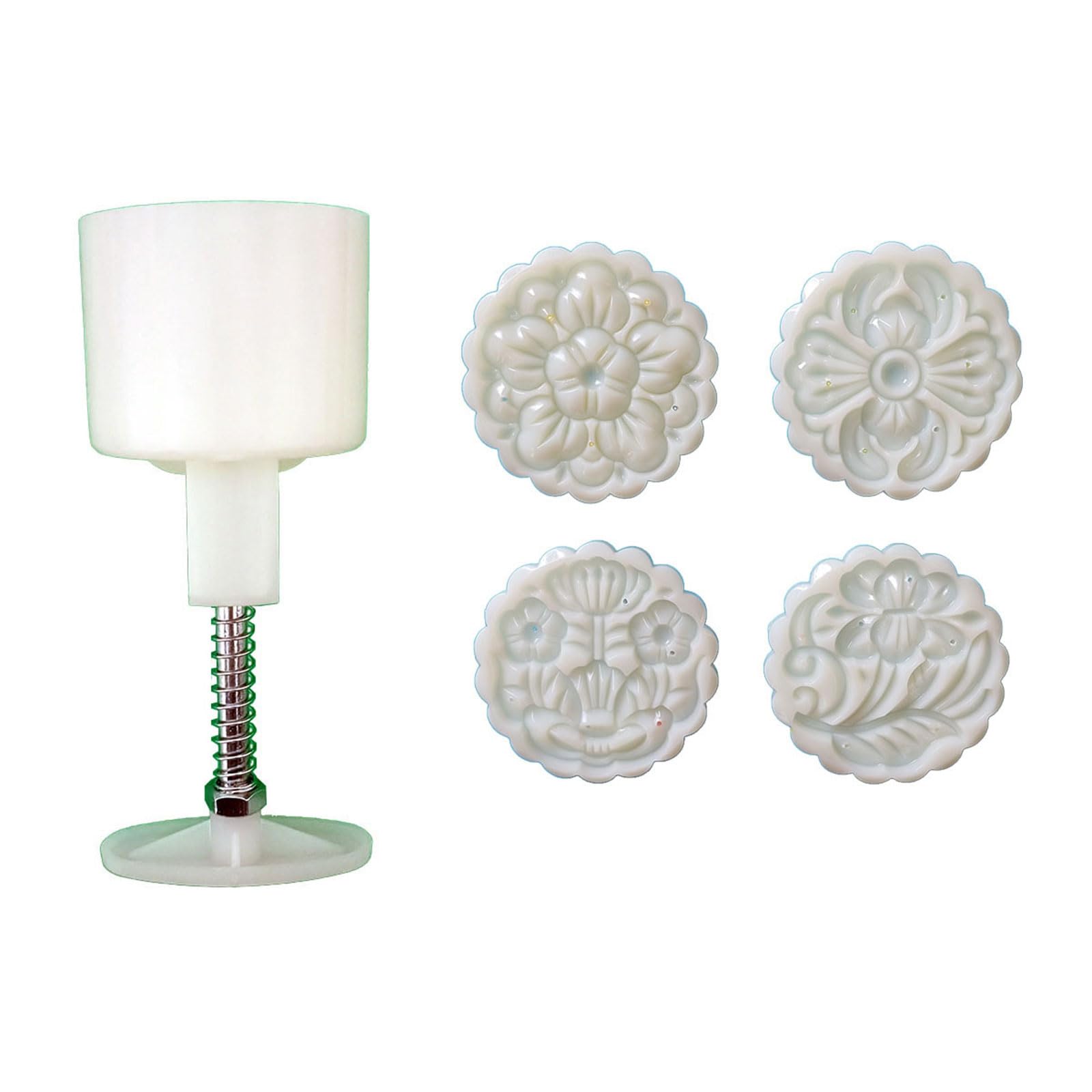 Kalttoy Cookie Stamps Flower Pattern Mold Hand-Pressure Cake Makers Pastry Tool for MidAutumn Festival Cake Makers Gift