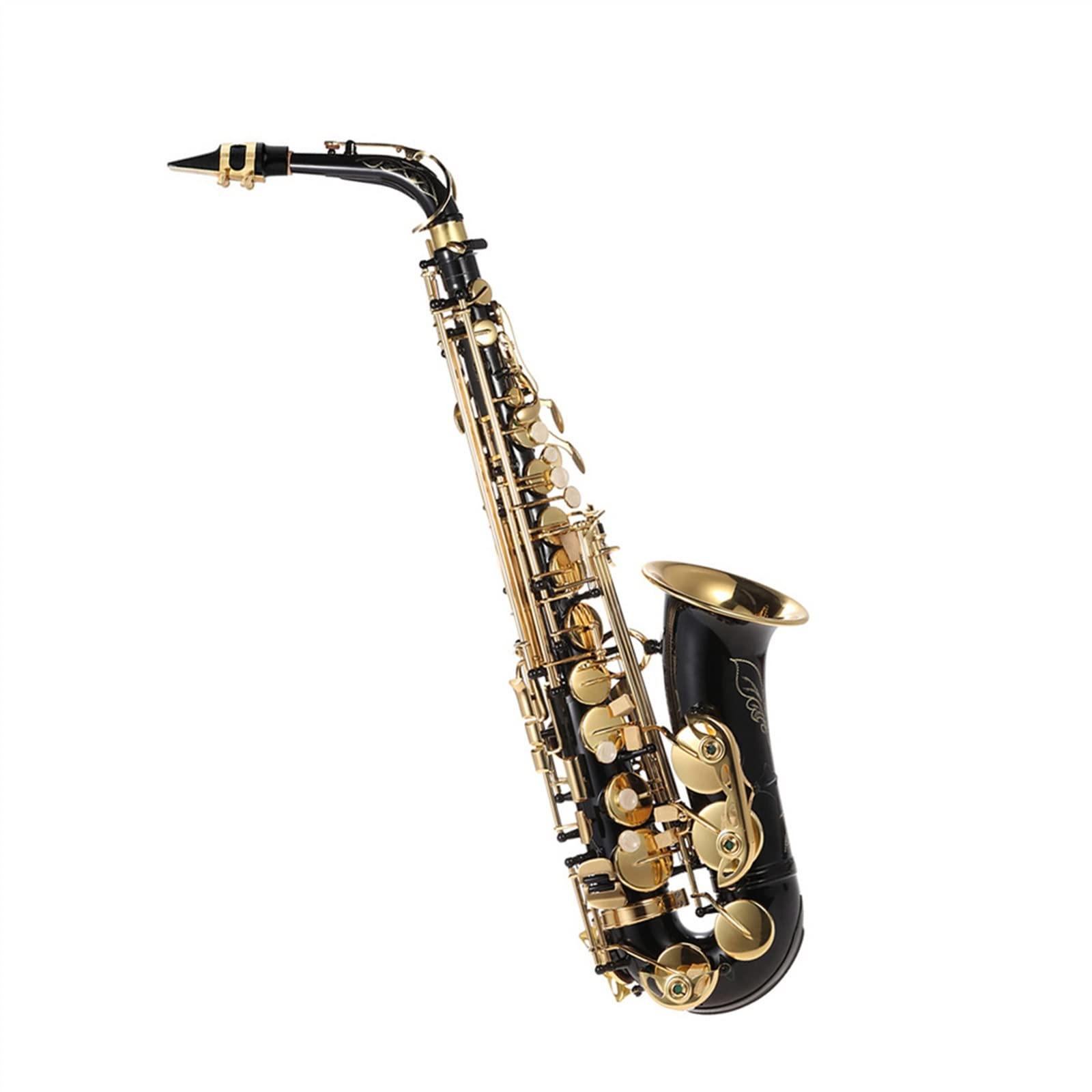 Sassofono MIB Sassofono Contralto Ottone Laccato Oro Mi Piatto Sax Strumento A Fiato Sassofono principiante