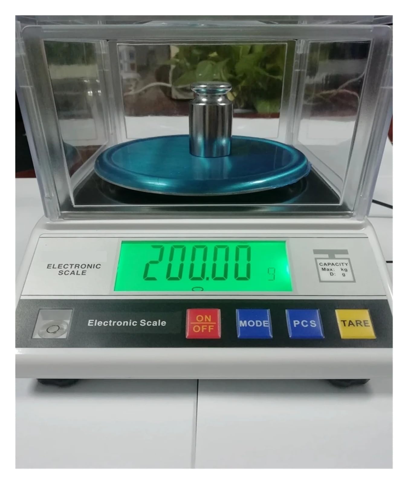 Báscula electrónica Digital de gran tamaño, 0,01g, joyería, gramo, banco de laboratorio dorado, balanza de peso, nivel de parabrisas, báscula de burbuja Conversión de unidades(600gx0.01g)