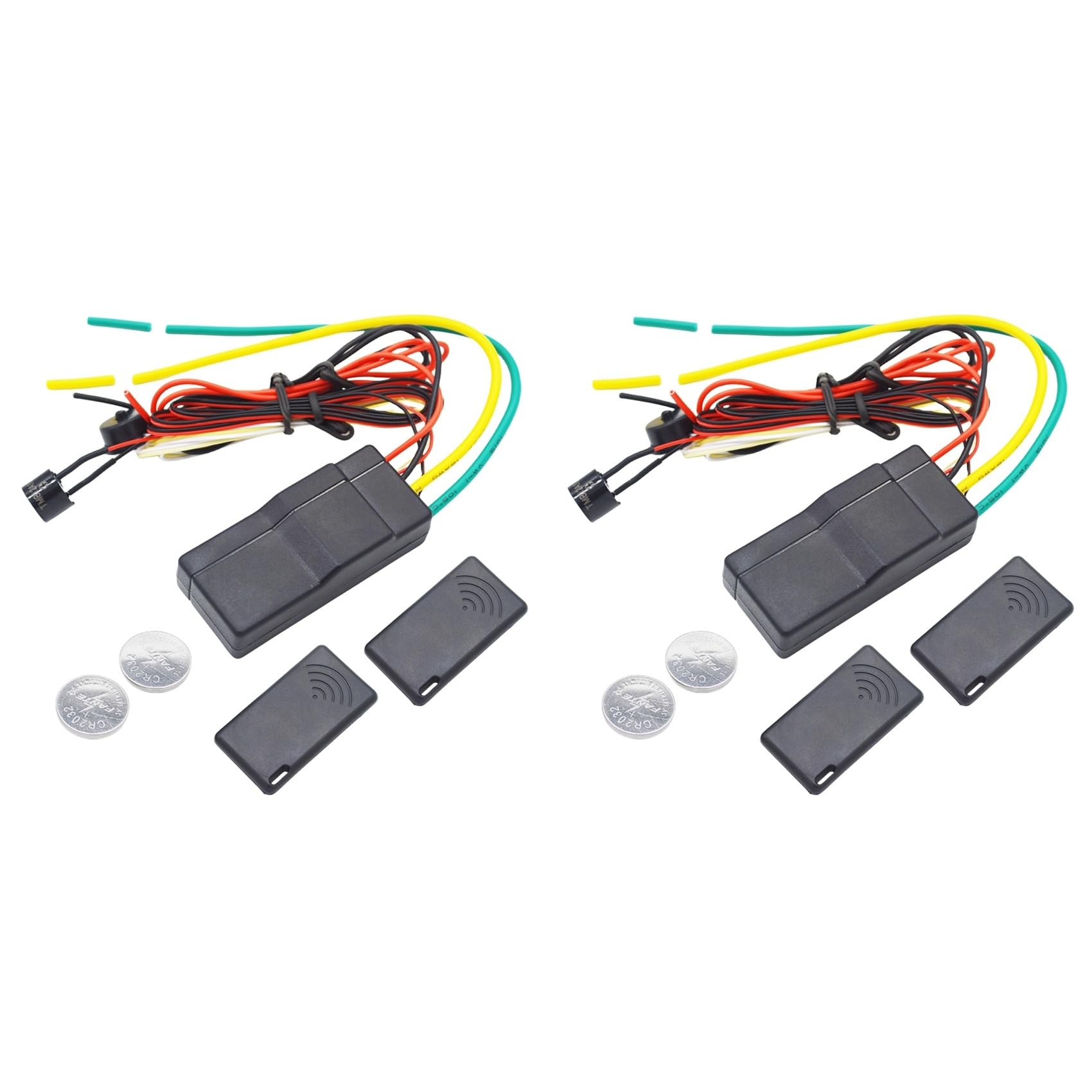 2X Antidémarrage de Voiture 12 V Anti-Piratage 2,4 GHz RFID sans Verrouillage du Moteur de Voiture Antidémarrage sans Verrouillage Automatique Caché