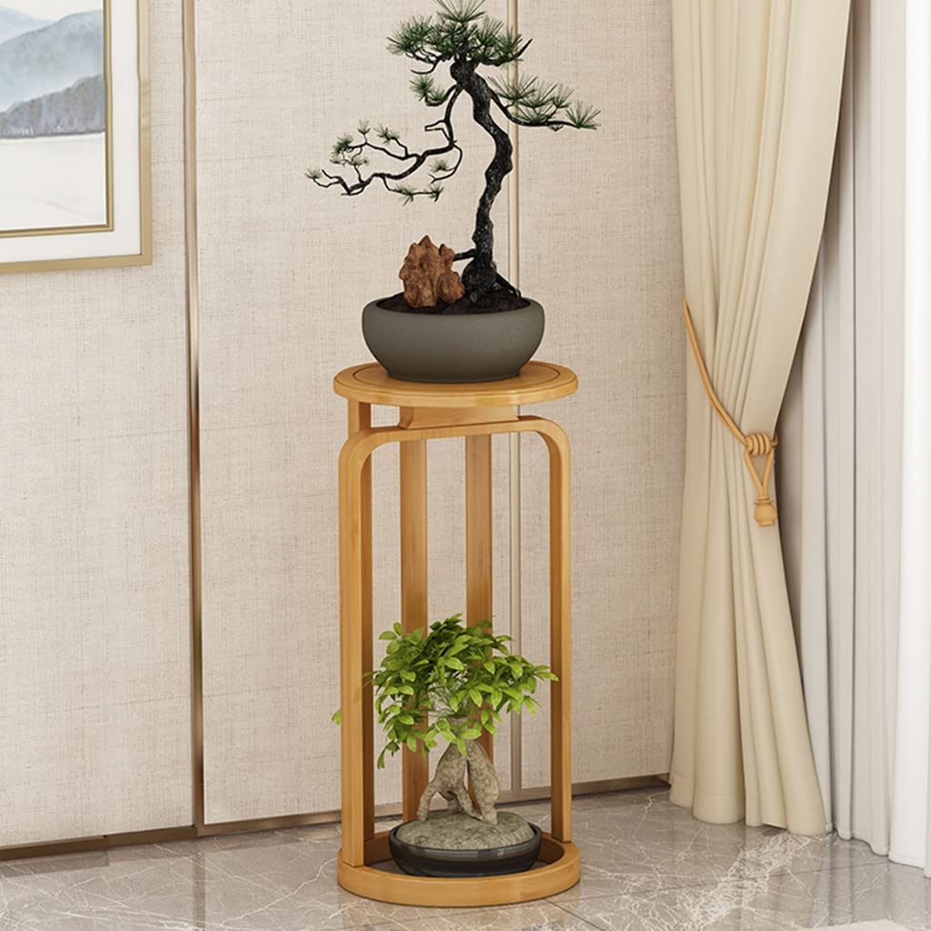 Generisch 2-Tier Tall Plant Stand - Vertical Flower Pot Holder for Indoor/Outdoor - Corner Display Rack for Patio & Living Room - Versatile Planter Shelf (Primary Color, Size B)
