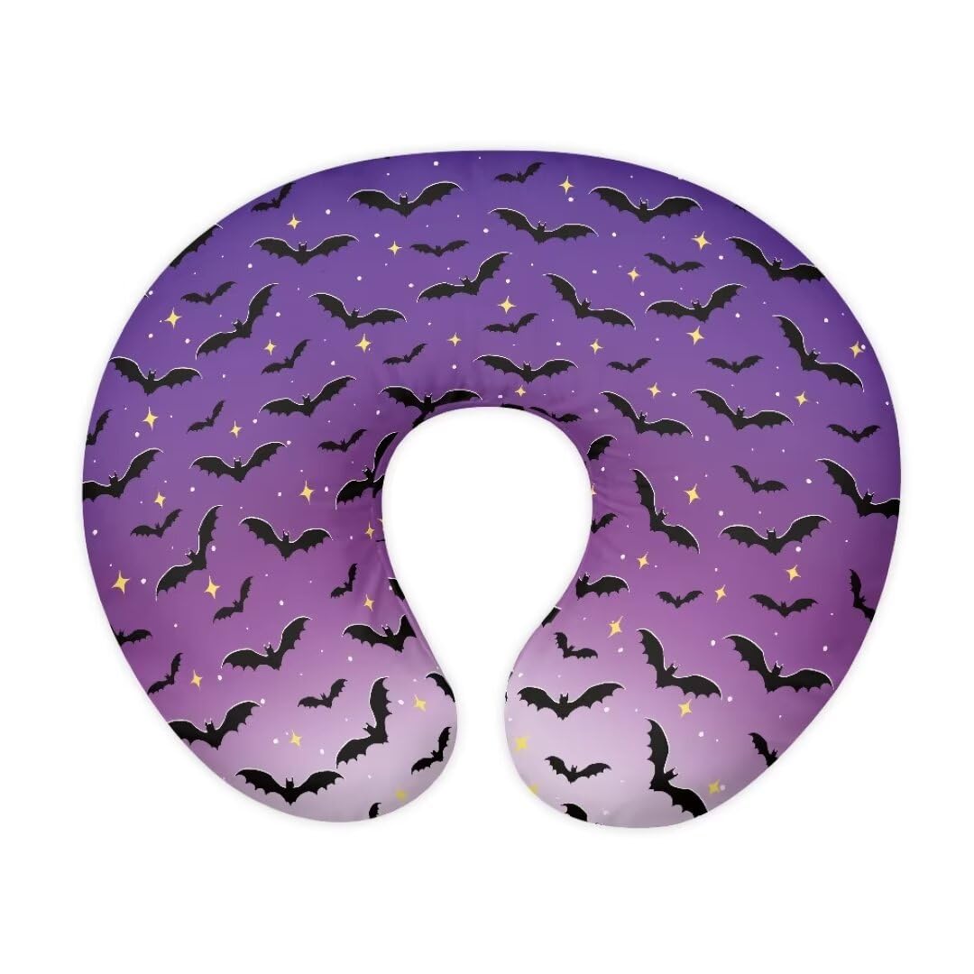 Zanxiantu Halloween Bat Boys Nursing Pillow Covers Soft and Breathable Breastfeeding Pillow Cover for Baby Girls Breastfeeding Pillow Slipcover for 0-24 Months Infant Baby