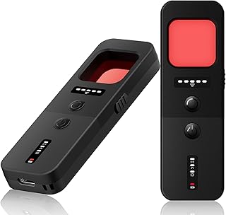 KILLOVE Hidden Camera Detectors Anti Spy Detector GPS Tracker Detector Infrared Camera Scanner Bug Detector Listening Device Detector RF Signal Scanner Device for Bedroom Cars Indoor (Black)