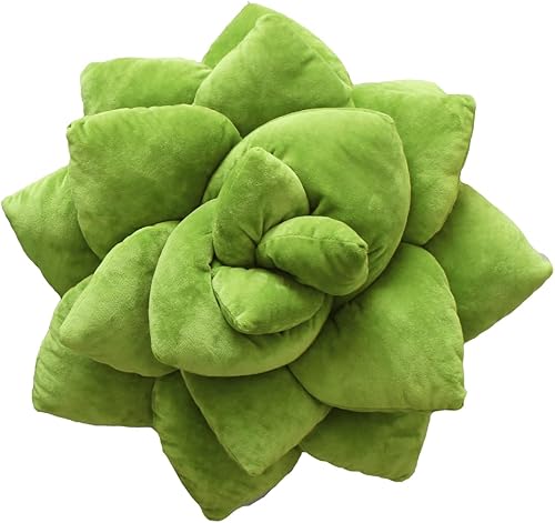 Miniatura 1 de Big Pop Succulent Blush Peach almohada de hoja decorativa para cama, flores, decorativa, bonita almohada ideal para amantes de las plantas, amigos y