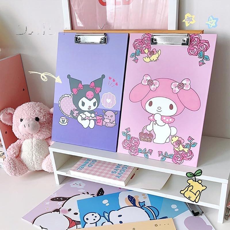 OMEIU Store 5PCS Plastic Wallets A4, 5 Different Designs Plastic Folders Popper Folder with Snap Closure - Image 3