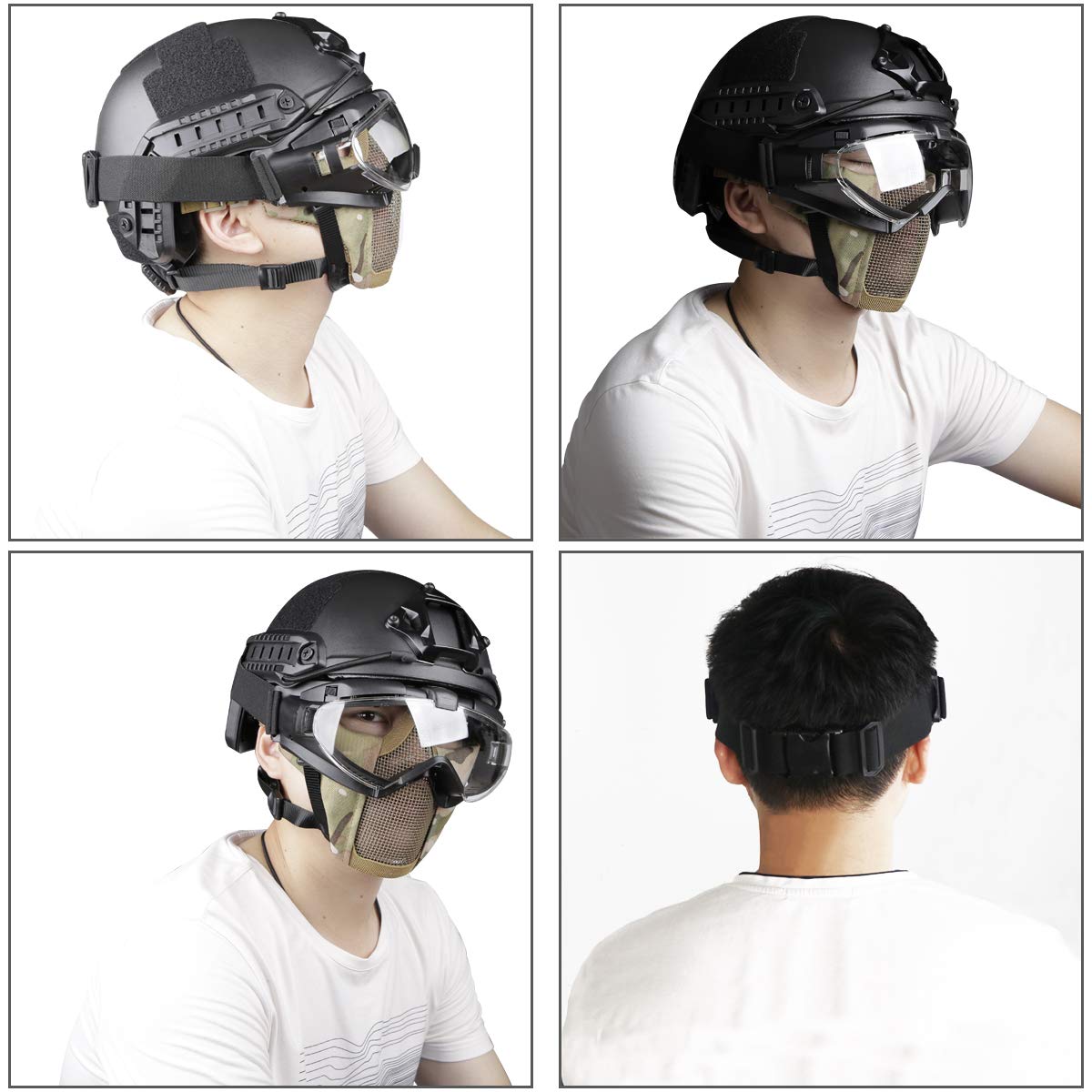 Tactical Anti-Fog Brille Mit Lüfter - Airsoft Paintball Schutzbrille Mit UV-Schutz | Für Outdoor Sport