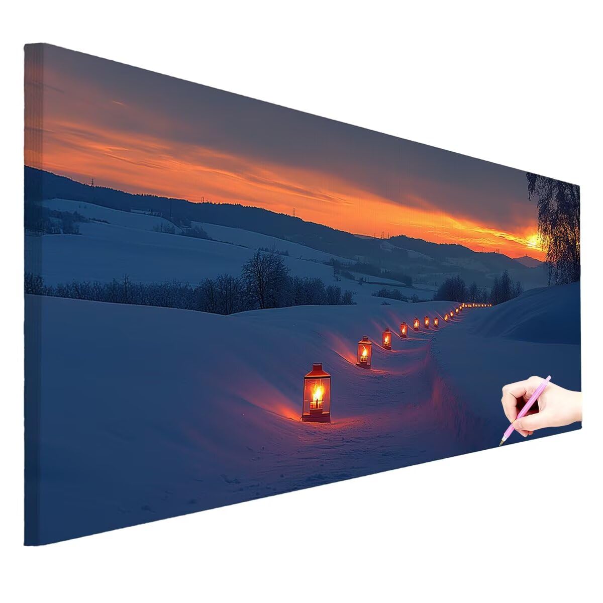 Diamond Painting Winter, Diamond Painting Erwachsene Groß 120x60cm -0394
