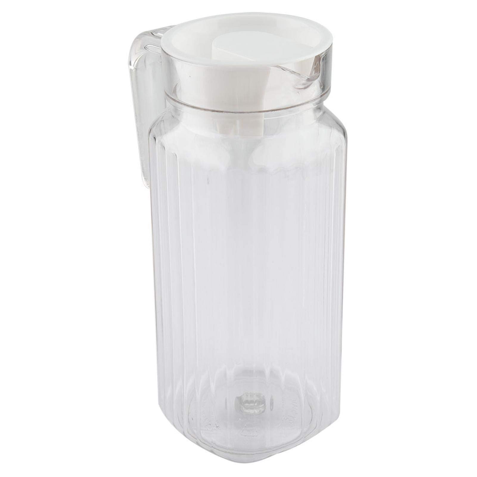 Pichet en Plastique 0,8 L Carafe Eau avec Couvercle Poignée