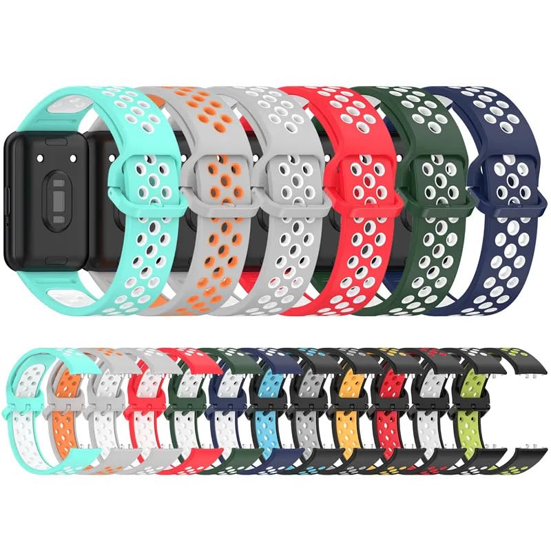 Valentestore Sporty Buckle Replacement Straps for Galaxy Fit 3 - Stylish & Comfortable Band for Active Lifestyles 3 61f4NghW+NL