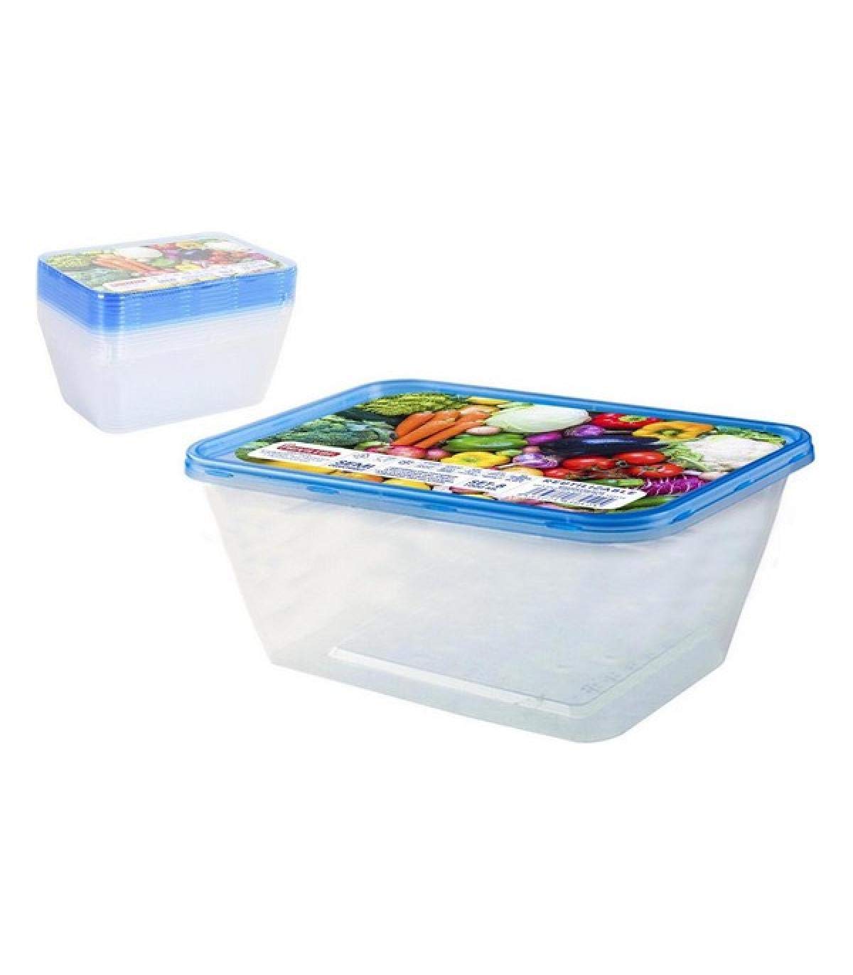 PRIVILEGE Set of 8 semi-Disposable Rectangle 1000 ml Privilege