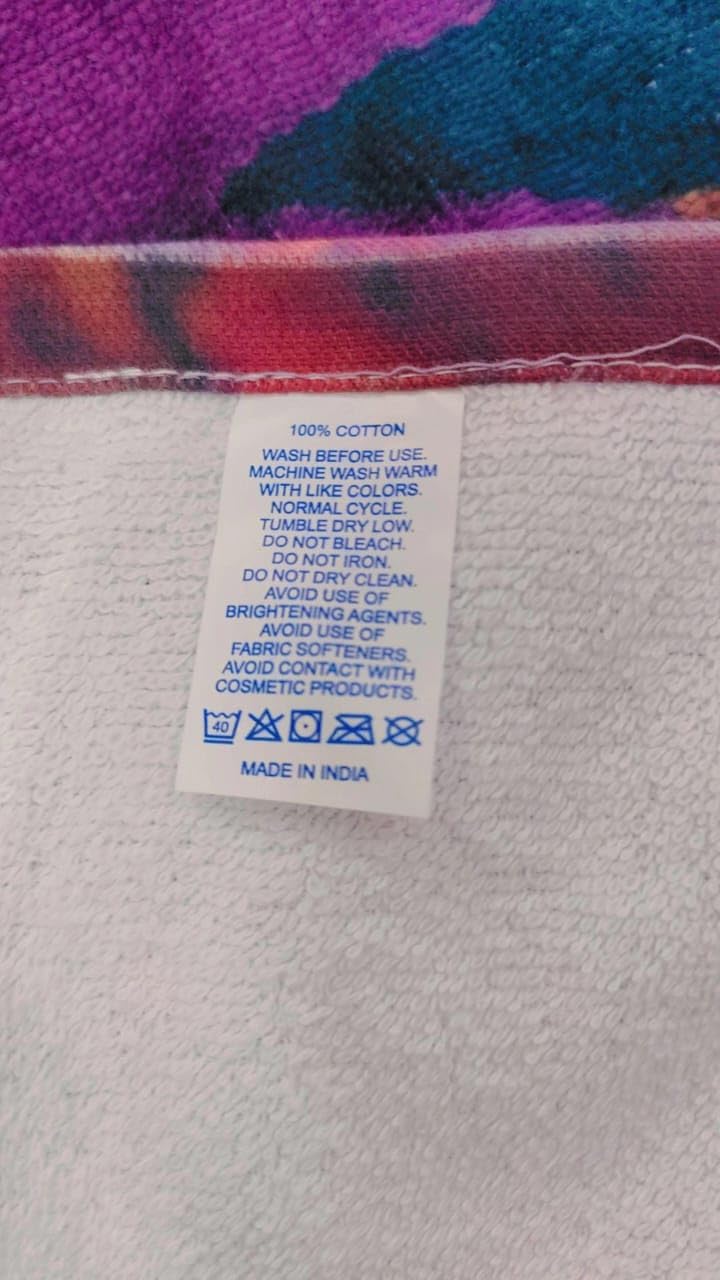 SAI-ENTERPRISES 100% pure cotton cartoon Cartoon Printed Large size Cotton Bath Towel for girls/boys/Kids (Yellow Lemonade - Design 1) offers donot miss