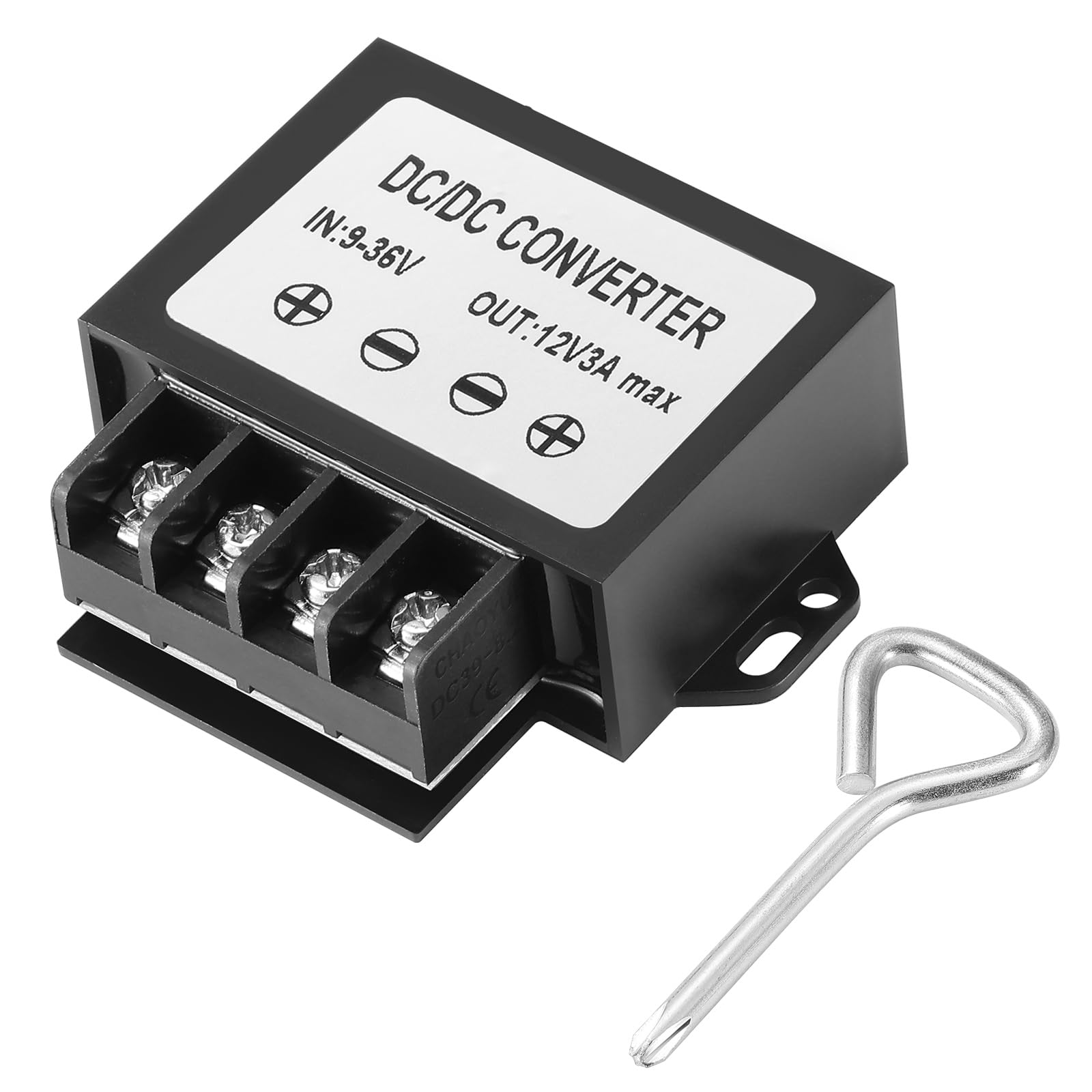 MZHOU 36W DC 9-36V to 12V 3A Voltage Regulator Converter Power Supply, dc to dc 12V/24V Step-Down to 12V Power Converter with Screwdriver, 12-V Truck Rectifier for Cars and Instruments.-image-49